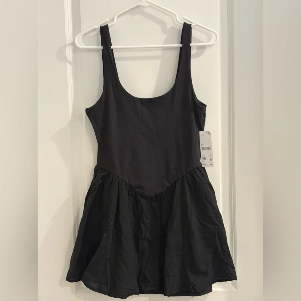 Urban Outfitters Cotton Black Fit and Flare Mini Dress - Picture 4 of 10